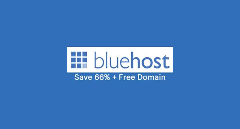 Bluehost discount free domain