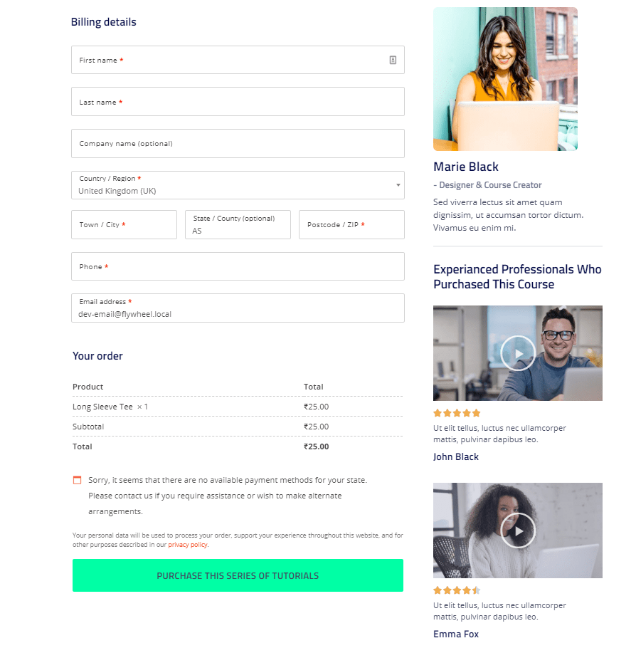 Customize the WooCommerce Checkout Page