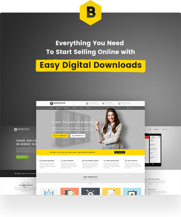 Best easy digital downloads themes