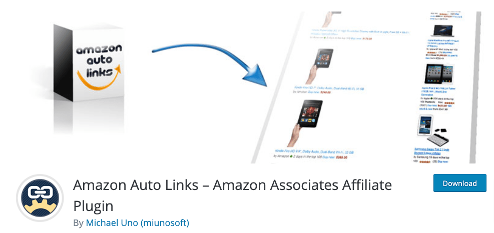 Amazon Auto Links amazon affilaite plugin